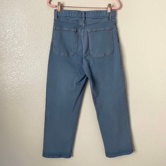 The Great Jeans Womens Size 26 Blue The Easy Roll High Rise Cropped Straight Leg - Picture 6 of 11